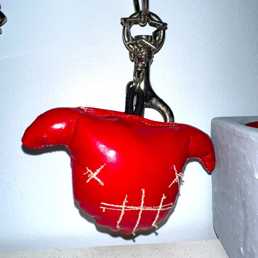 RED HORN CLIP ON accessory toy
